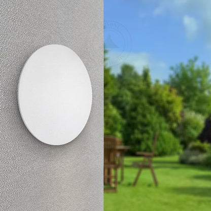 Round LED Halo Wall Light IP54 – White, Warm White