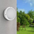 Round LED Bulkhead Light 12W IP54 – Warm White 3000K, White