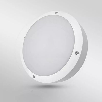 Round LED Bulkhead Light 12W IP54 – Warm White 3000K, White - photo 5