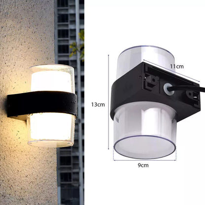 Up Down LED Outdoor Wall Light 12W IP54 – Black, Warm White - photo 3