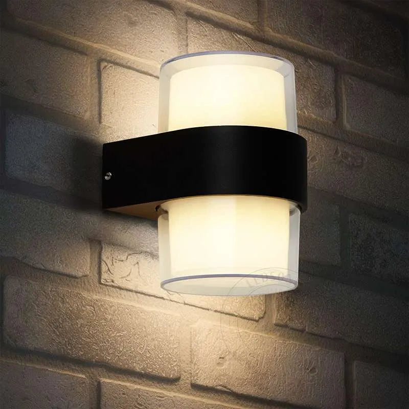 Up Down LED Outdoor Wall Light 12W IP54 – Black, Warm White - photo 5