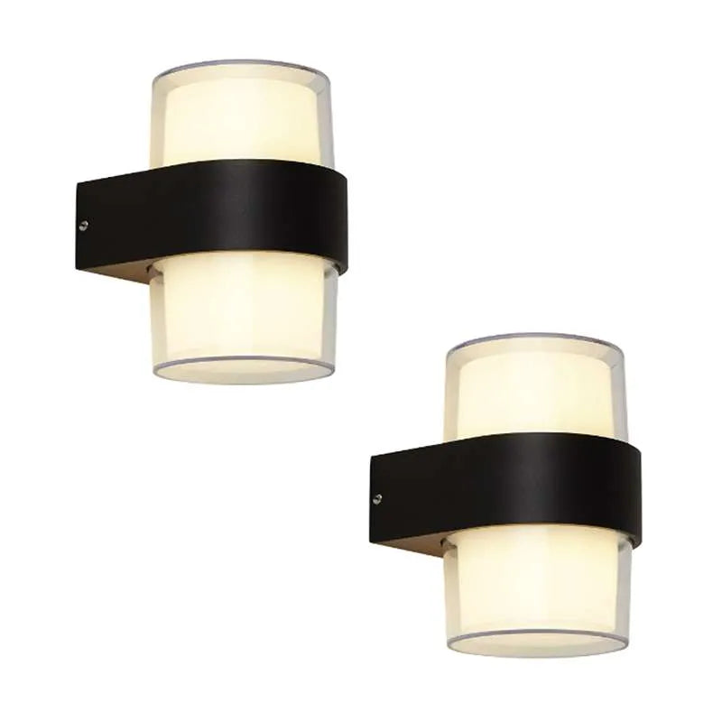 Up Down LED Outdoor Wall Light 12W IP54 – Black, Warm White - photo 7