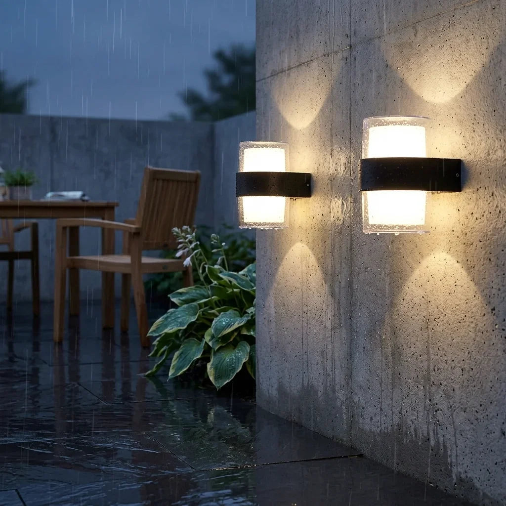 Up Down LED Outdoor Wall Light 12W IP54 – Black, Warm White - photo 8