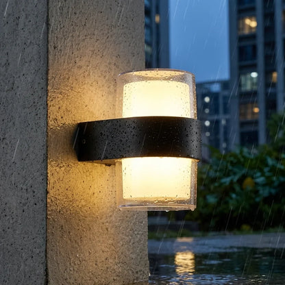 Up Down LED Outdoor Wall Light 12W IP54 – Black, Warm White - Black, Single, Without Bulb