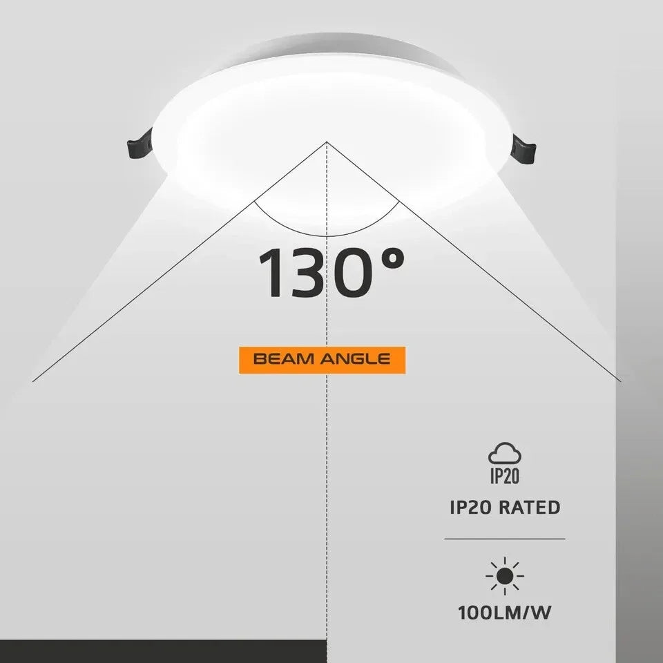 Round Recessed LED Downlight 5W – Cool White 6000K, 550 lm - photo 3