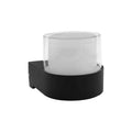 Round 7W LED Wall Light IP54 – Black, Die-cast Aluminium