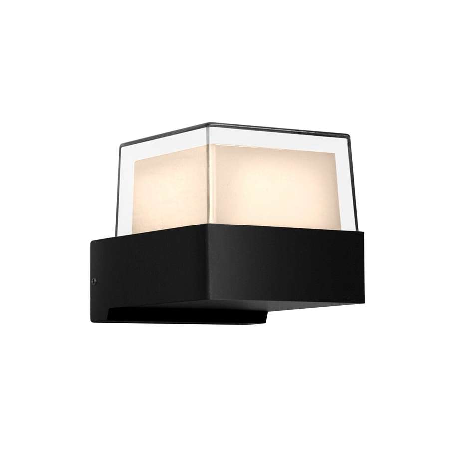 Square 7W LED Wall Light IP54 – Black, Die-cast Aluminium - photo 6