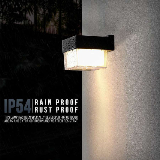 Square 7W LED Wall Light IP54 – Black, Die-cast Aluminium - photo 2