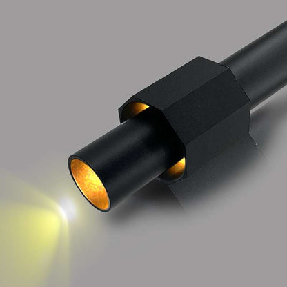 Tube Pendant Light – Black or Black & Gold, Single or Pair - photo 7