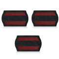 Black and Red Rubber Welcome Mats – 45 x 75 cm, Packs of 3, 5 or 10 - 3 Mats