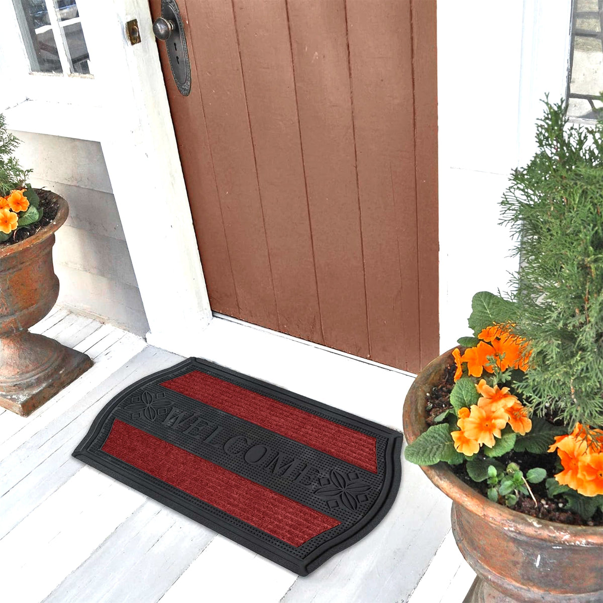 Black and Red Rubber Welcome Mats – 45 x 75 cm, Packs of 3, 5 or 10 - photo 5