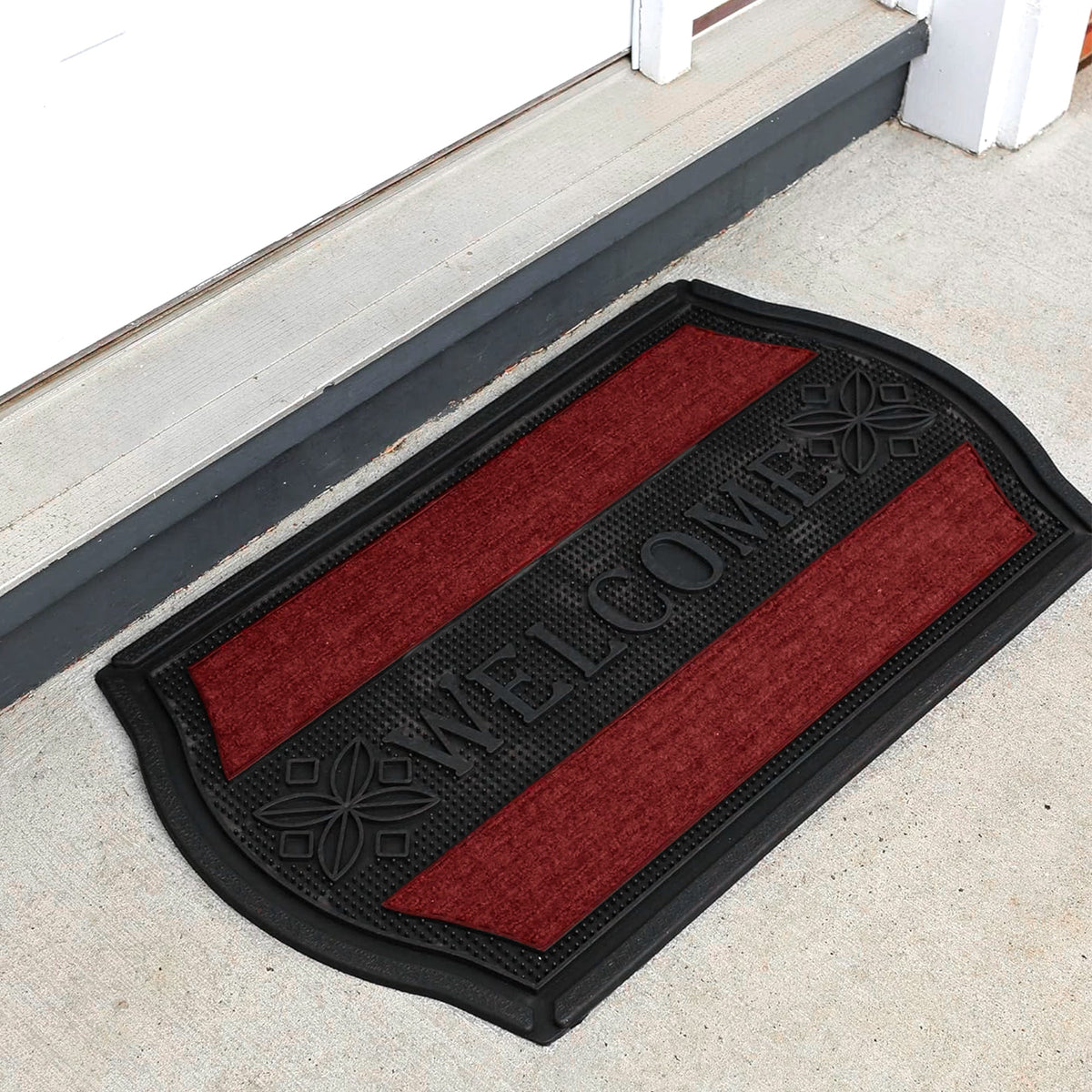 Black and Red Rubber Welcome Mats – 45 x 75 cm, Packs of 3, 5 or 10 - photo 7