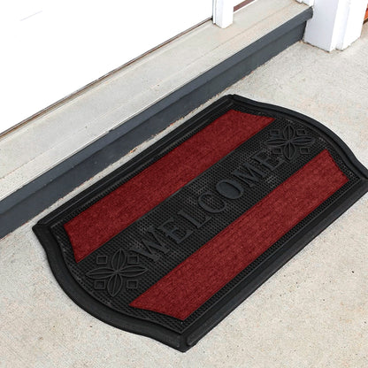 Black and Red Rubber Welcome Mats – 45 x 75 cm, Packs of 3, 5 or 10 - photo 7