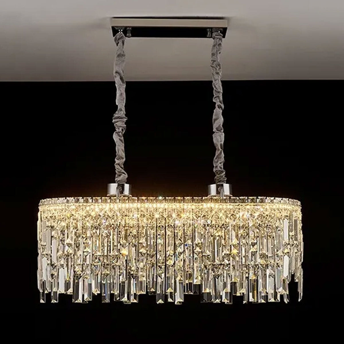 Modern Crystal Chandelier K9 LED Droplet Ceiling Light Luxury Hanging Fixture - photo 10