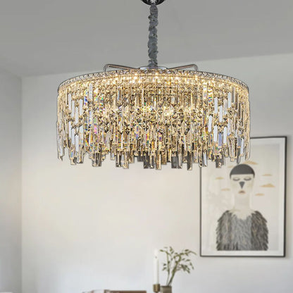 Modern Crystal Chandelier K9 LED Droplet Ceiling Light Luxury Hanging Fixture - photo 13