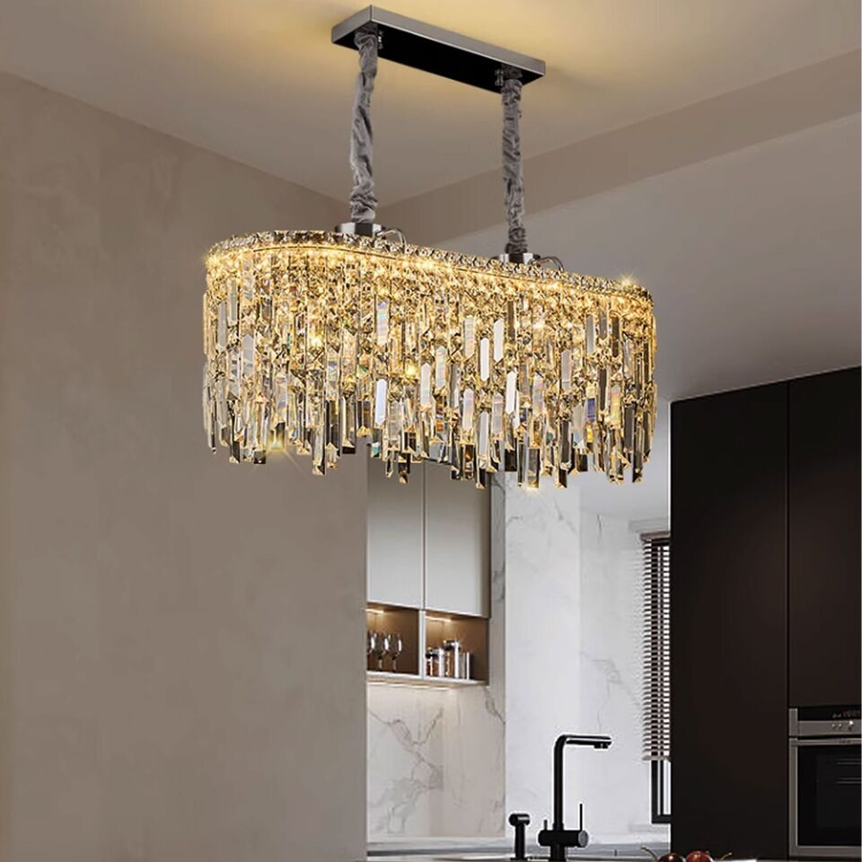 Modern Crystal Chandelier K9 LED Droplet Ceiling Light Luxury Hanging Fixture - photo 17