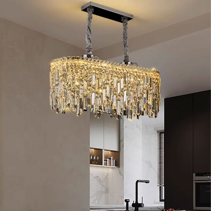 Modern Crystal Chandelier K9 LED Droplet Ceiling Light Luxury Hanging Fixture - photo 17