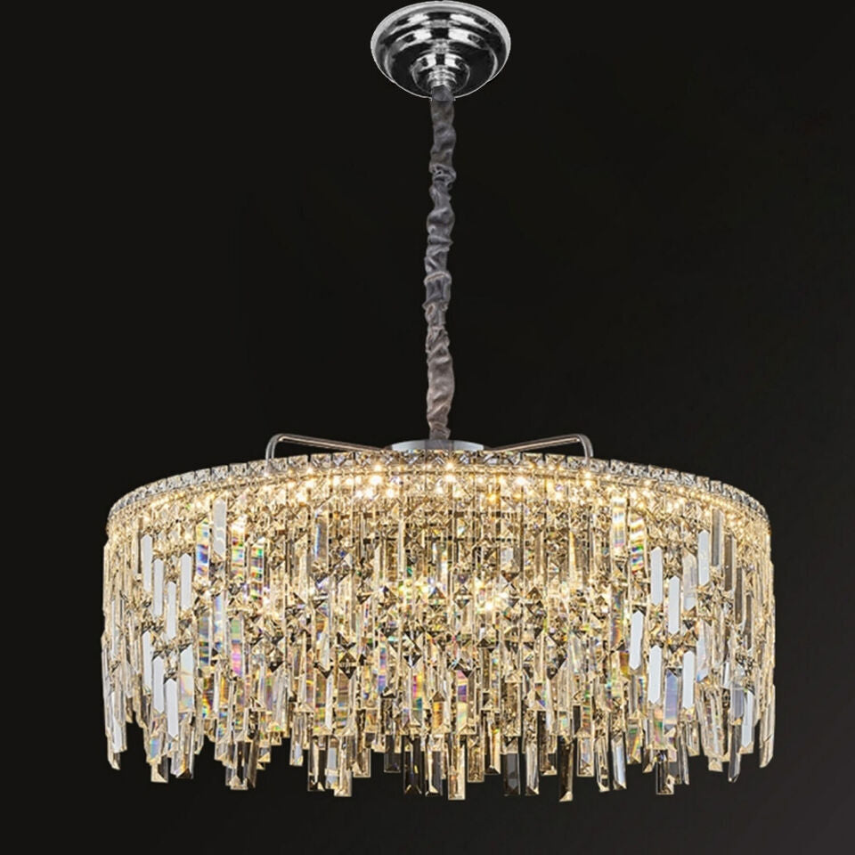 Modern Crystal Chandelier K9 LED Droplet Ceiling Light Luxury Hanging Fixture - photo 18