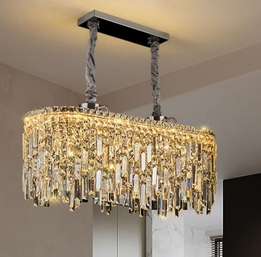Modern Crystal Chandelier K9 LED Droplet Ceiling Light Luxury Hanging Fixture - photo 20