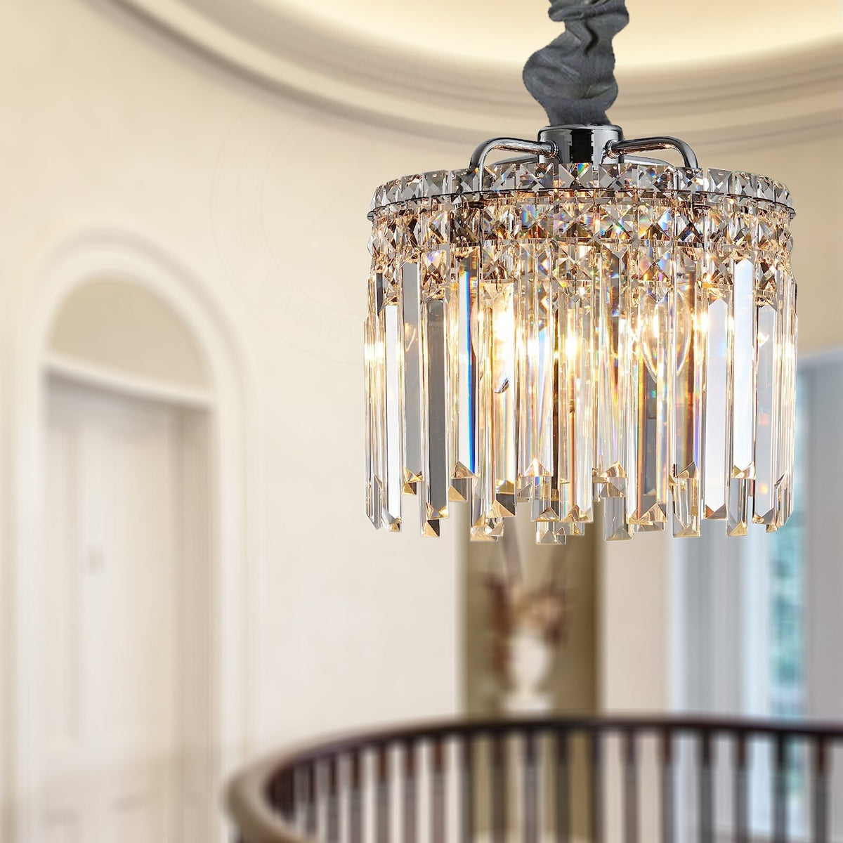 Modern Crystal Chandelier K9 LED Droplet Ceiling Light Luxury Hanging Fixture - photo 3