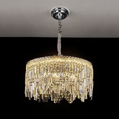 Modern Crystal Chandelier K9 LED Droplet Ceiling Light Luxury Hanging Fixture - photo 8