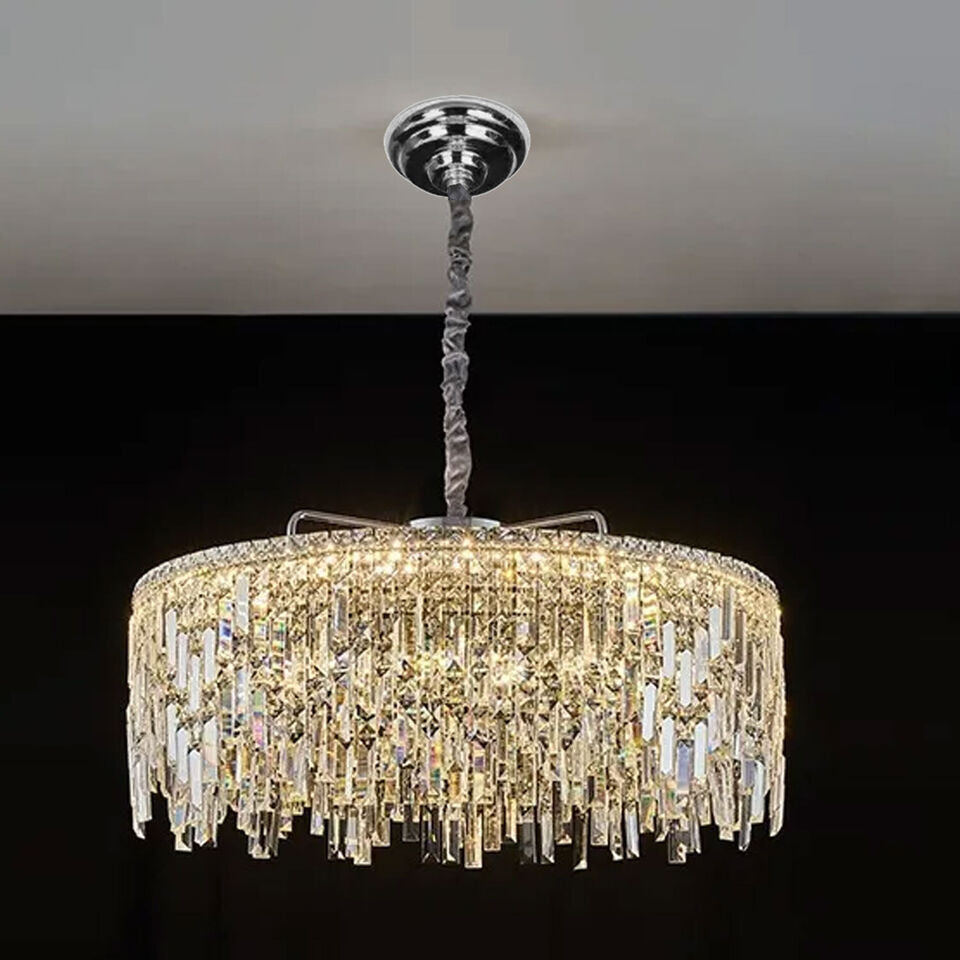 Modern Crystal Chandelier K9 LED Droplet Ceiling Light Luxury Hanging Fixture - photo 9