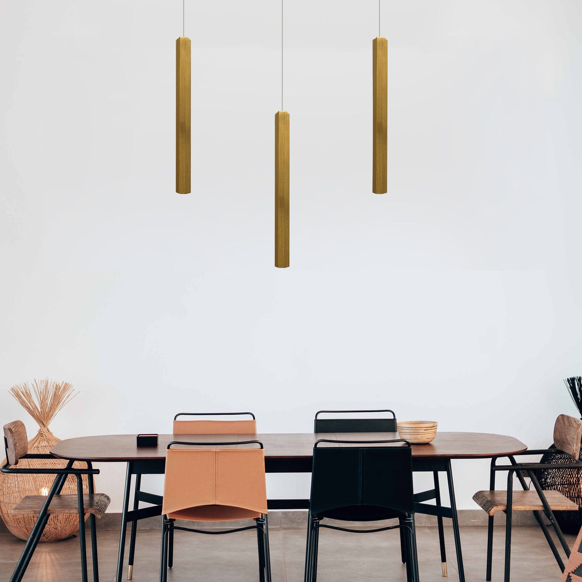 Cylinder Tube Pendant Light – Black or Gold, Single or Pair - photo 9