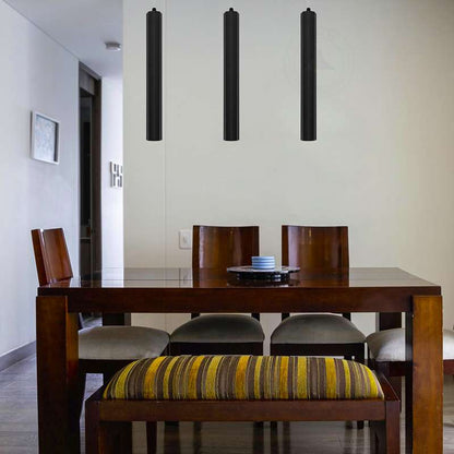 Cylinder Tube Pendant Light – Black or Gold, Single or Pair - photo 5