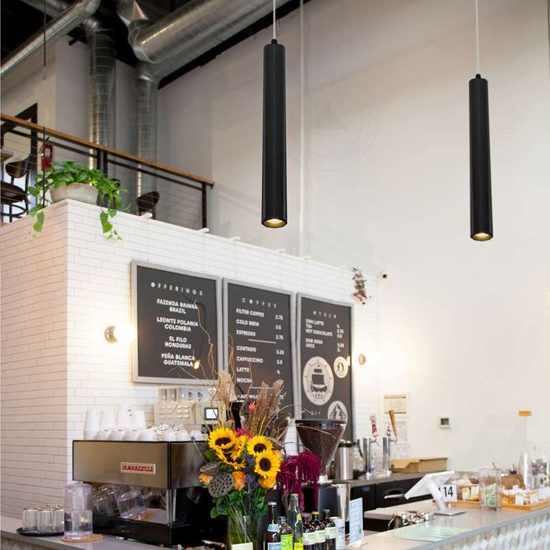 Cylinder Tube Pendant Light – Black or Gold, Single or Pair - photo 6
