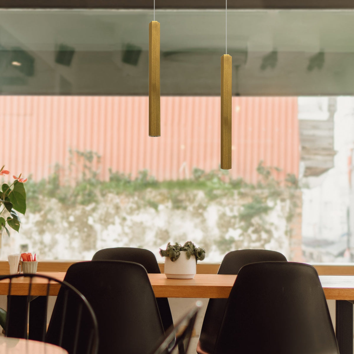 Cylinder Tube Pendant Light – Black or Gold, Single or Pair - photo 8