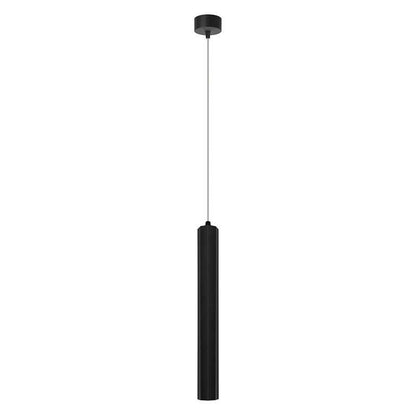 Cylinder Tube Pendant Light – Black or Gold, Single or Pair - Black, Single, 5W LED
