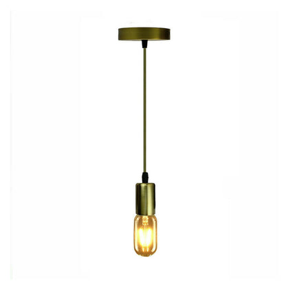 Pendant Light Fitting – Green or Yellow Brass E27 Holder - photo 4