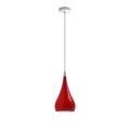Teardrop Pendant Light – 16 cm Metal Shade, 11 Colours, E27