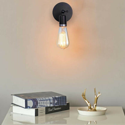 Adjustable Arm Wall Light Holder – Black, E27, 240° Swivel - photo 9