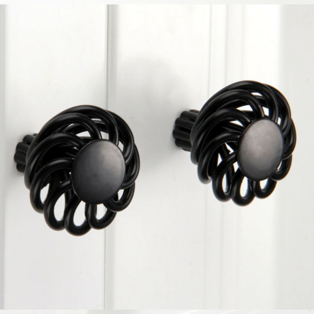 Black Birdcage Cabinet Knobs & Handles – Round, Oval, Bar or D Handle - photo 4