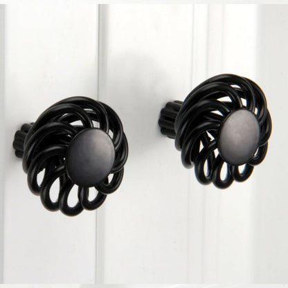 Black Birdcage Cabinet Knobs & Handles – Round, Oval, Bar or D Handle - photo 4