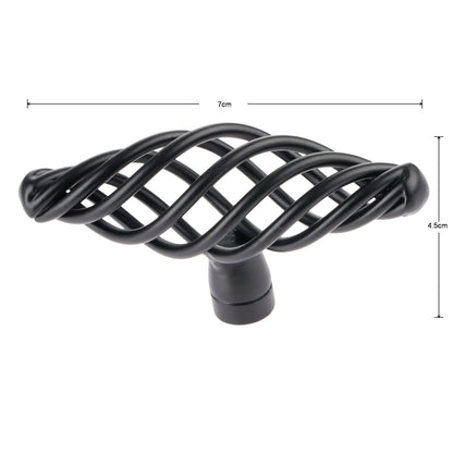 Black Birdcage Cabinet Knobs & Handles – Round, Oval, Bar or D Handle - photo 9