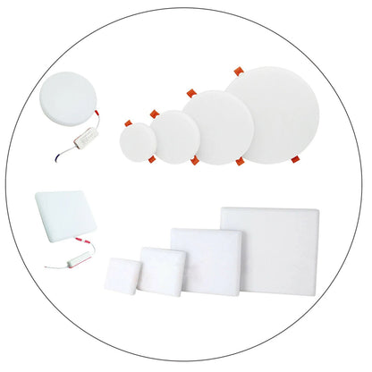 Frameless Square LED Panel Light 18W – Adjustable Cut-Out - photo 2