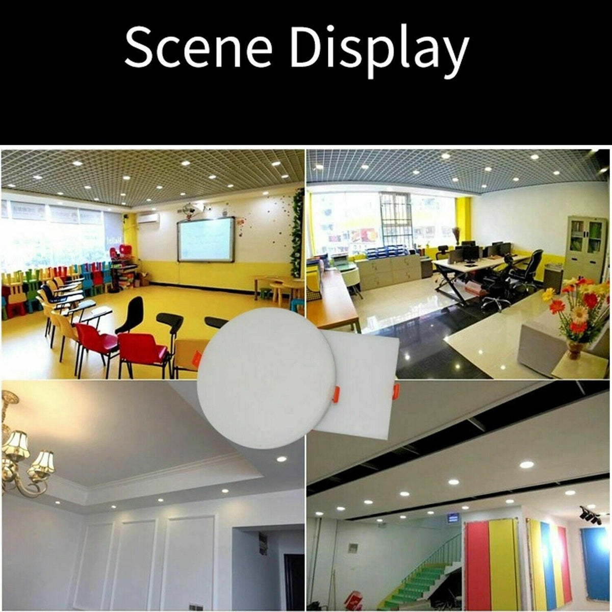 Frameless Square LED Panel Light 24W – Adjustable Cut-Out - photo 4