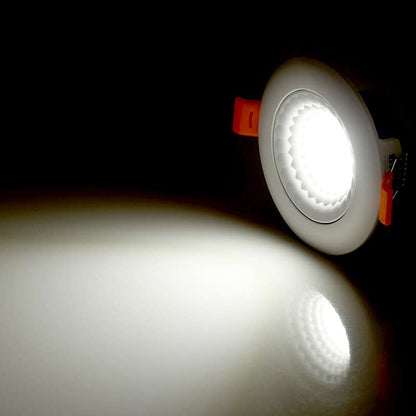 Round COB LED Downlight 18W – Warm White, Adjustable Beam