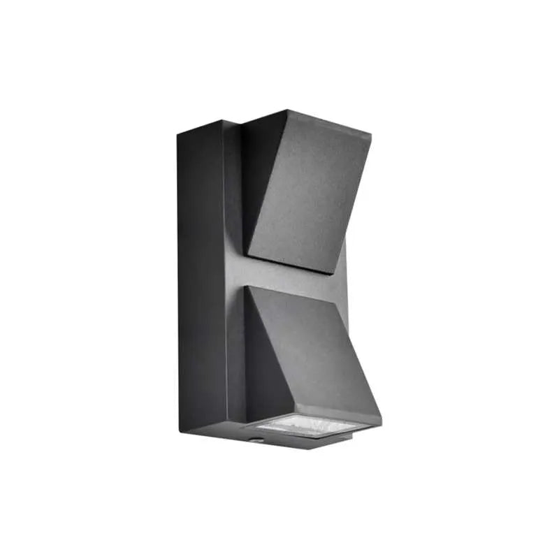Up Down LED Wall Light 6W IP54 – Black, Adjustable Beam - photo 4