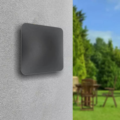 Square LED Halo Wall Light IP54 – Black, Warm White - photo 4
