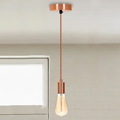 Pendant Light Fitting – Rose Gold E27, Pack of 2 or 3 - photo 4