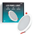 9 W Round LED Recessed Downlight – Cool White, Single or Pack of 5 - White, Single, Without Bulb