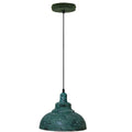 Verdigris Dome Pendant Light 29 cm – Green Patina Metal, E27