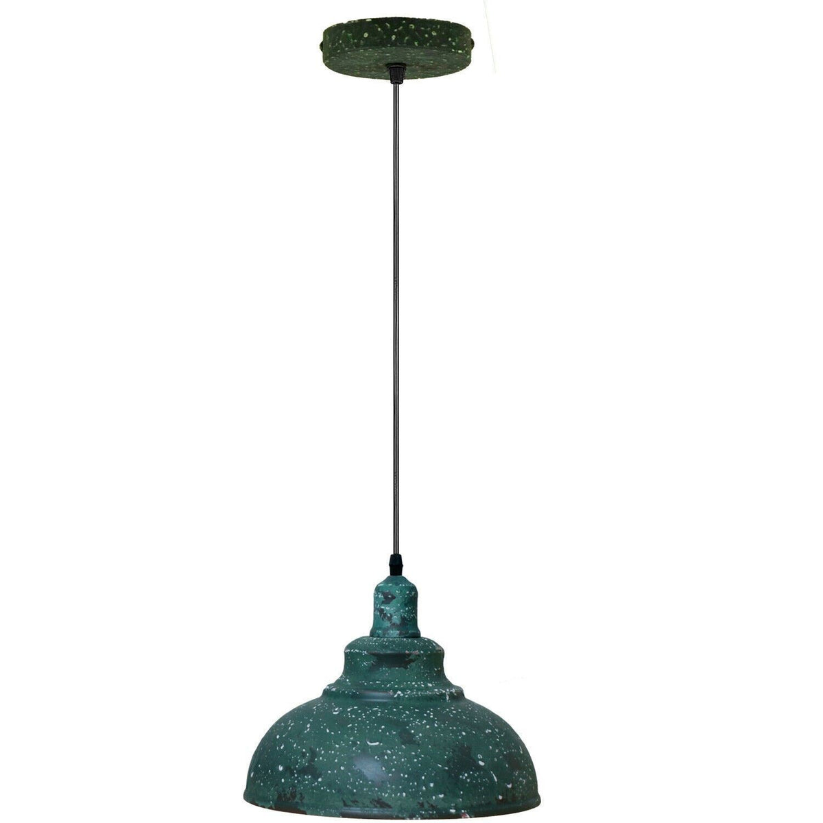 Verdigris Dome Pendant Light 29 cm – Green Patina Metal, E27