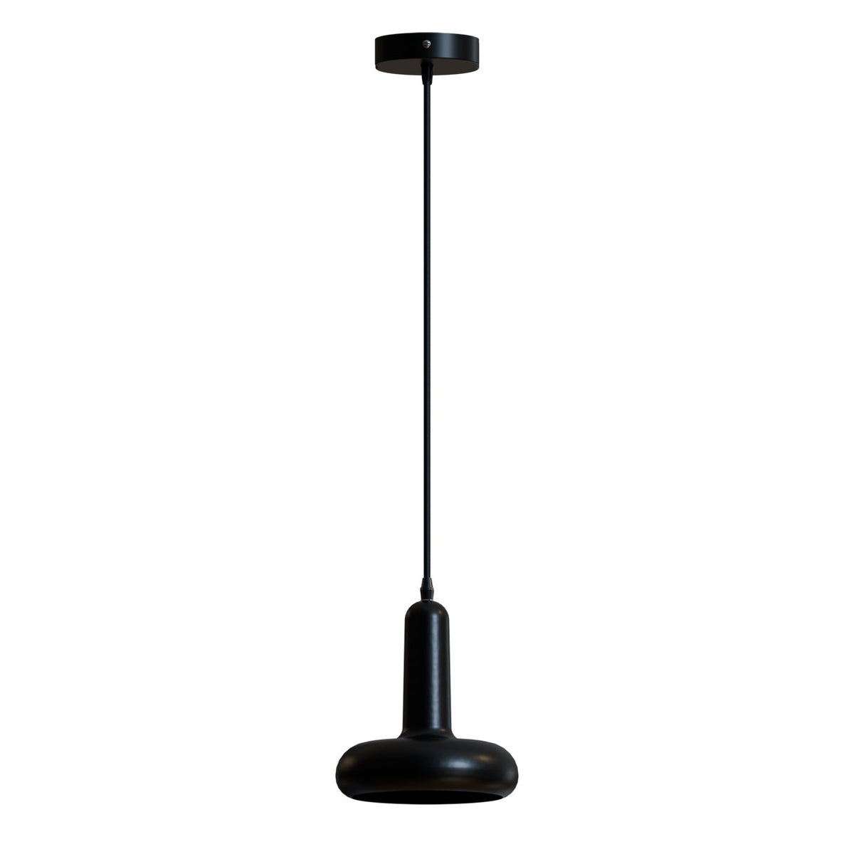 Morandi Pendant Light Adjustable for Kitchen Island - Black, No Shade (PHMF1PBRBM) (CRSF100BMPHMF1PBRBM), Without Bulb