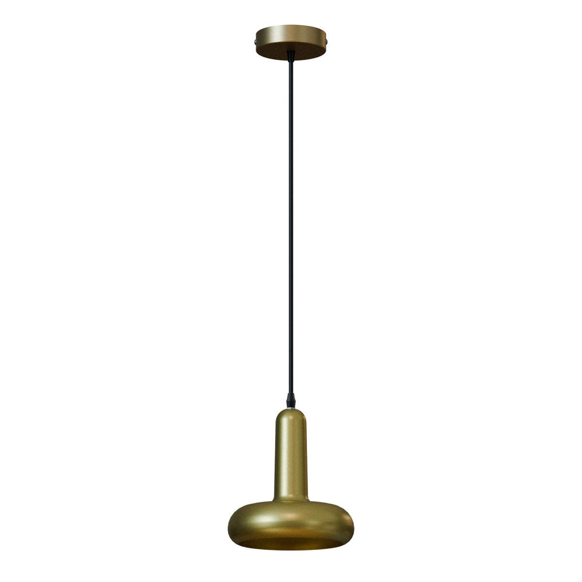 Morandi Pendant Light Adjustable for Kitchen Island - Yellow Brass, No Shade (PHMF1PBRYB) (CRSF100YBPHMF1PBRYB), Without Bulb