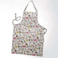 Apron with a colorful pattern on a white background