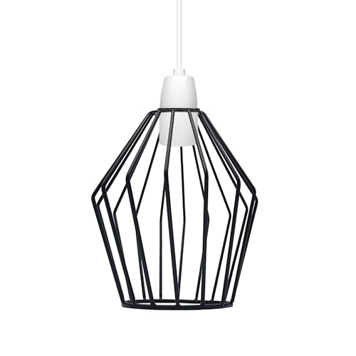 Nest Cage Lamp Shade – Easy Fit with Reducer Ring - Standard, Chrome, Single
